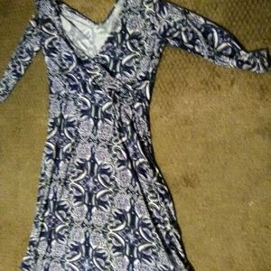 Dress, long sleeve, wrap